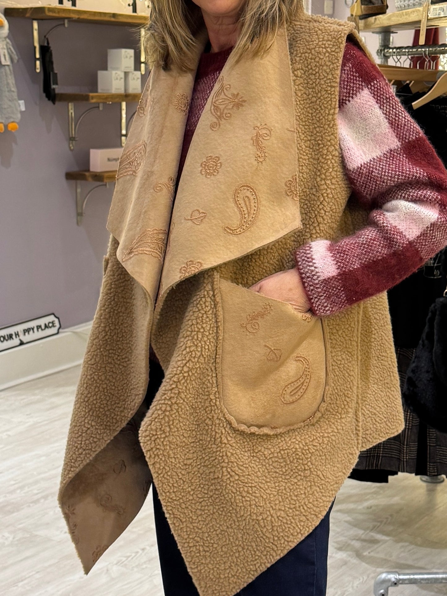 Mila Waterfall Reversable Gilet