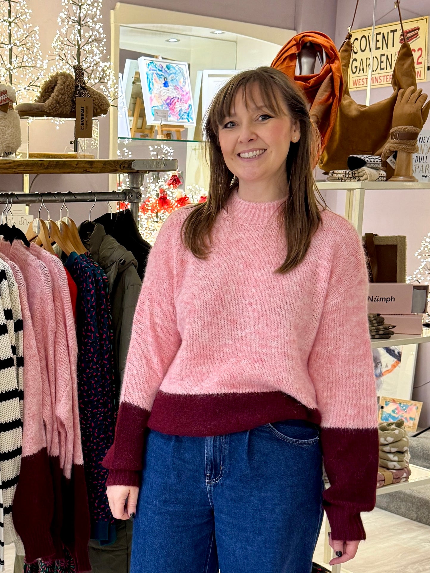 Pieces Colour Block Knit