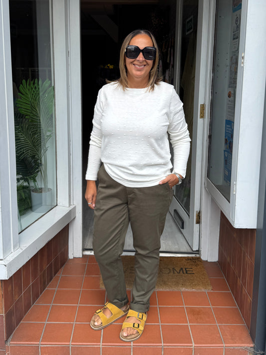 Fransa Catja Trousers - Grape Leaf
