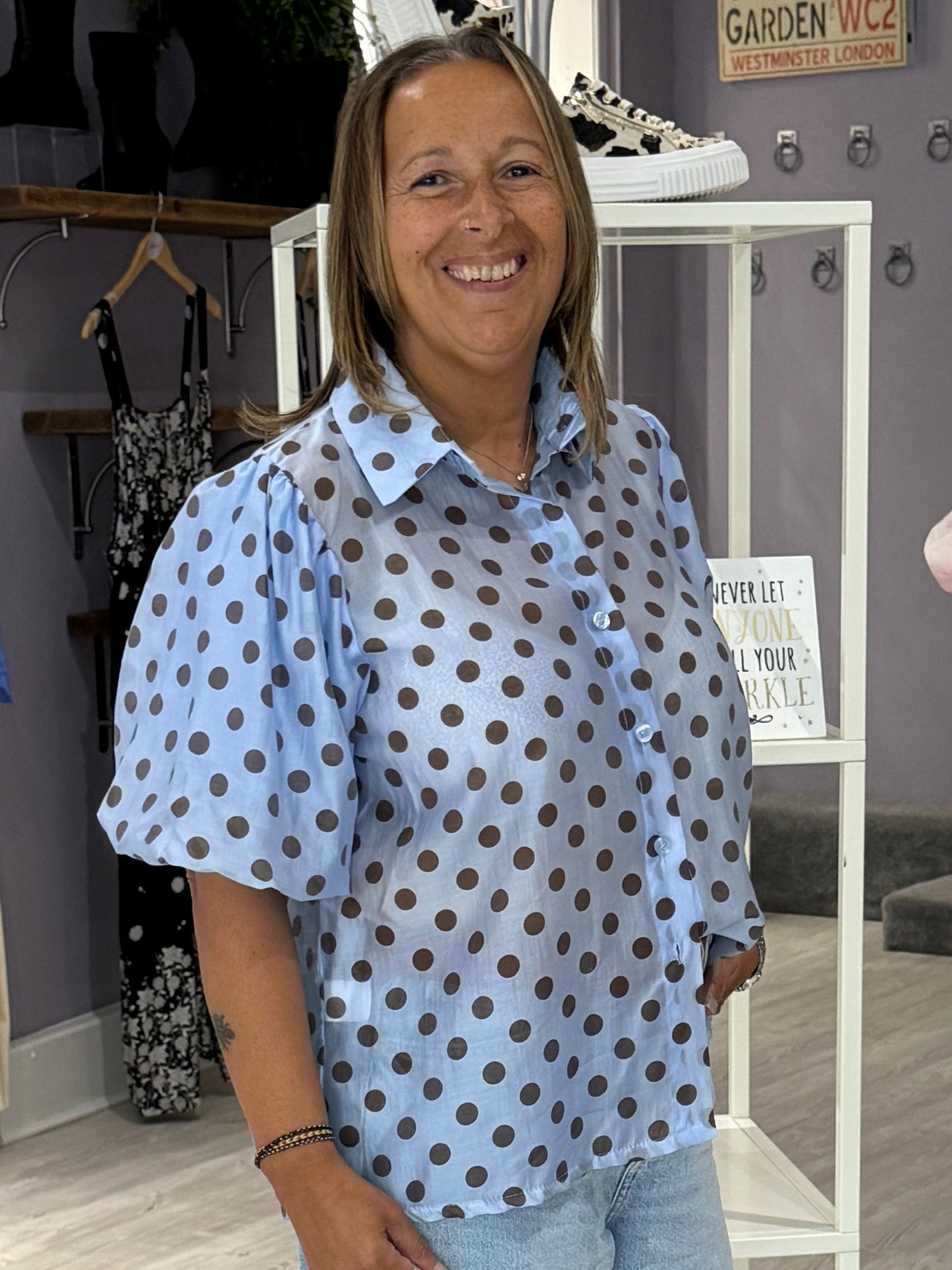 Iris Blouse - Blue