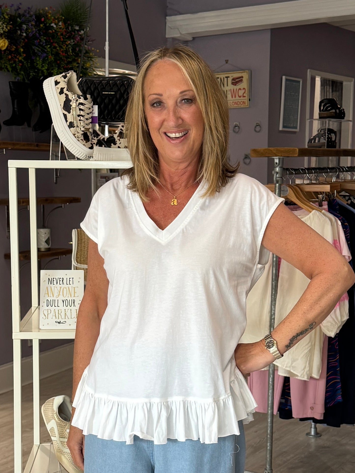 Religion Innuendo Top - White