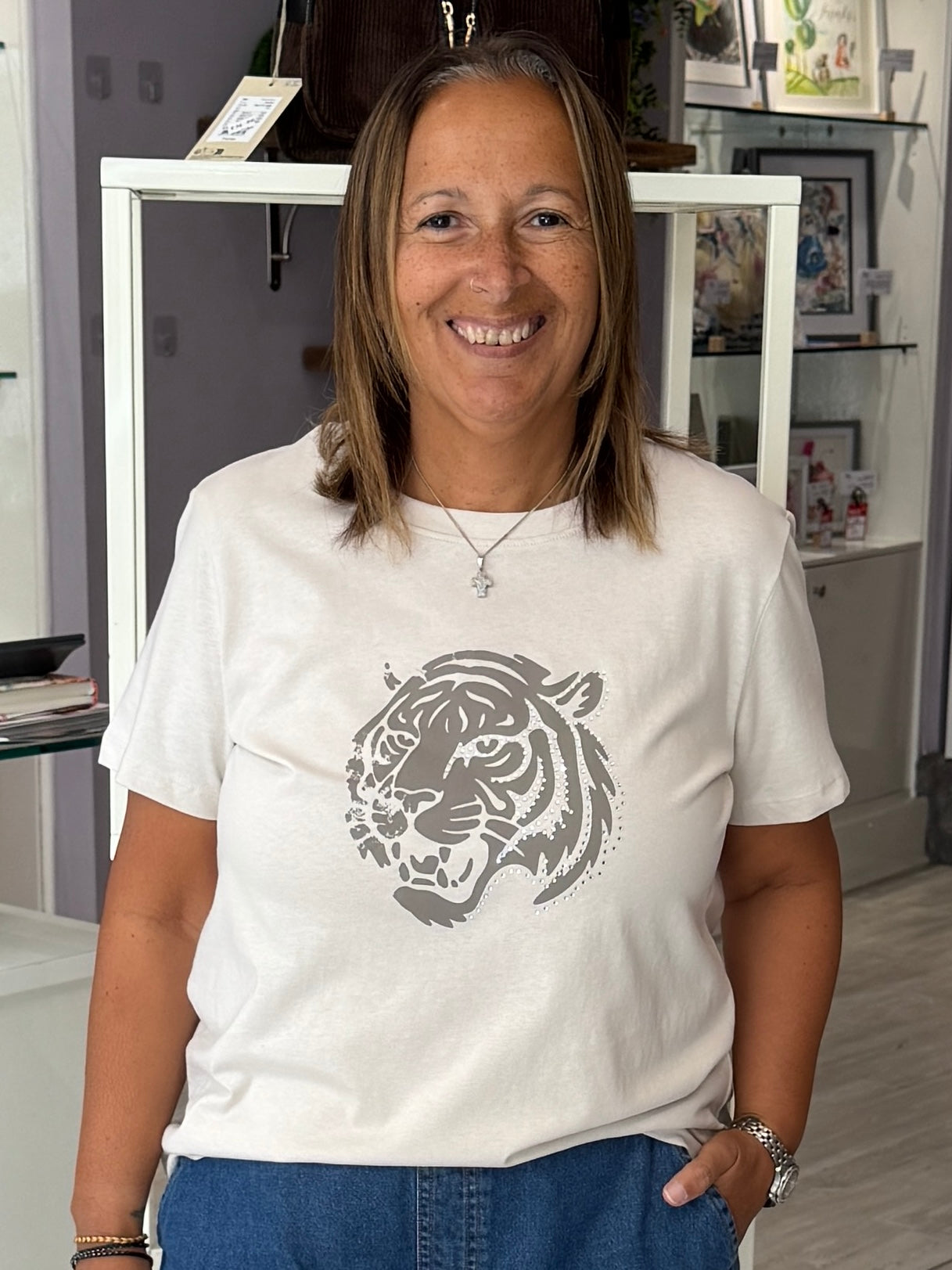 Fransa Talindra T-Shirt - Pumices
