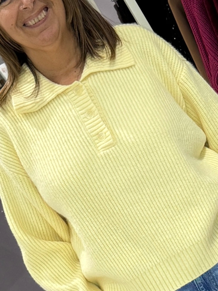 Saint Tropez Ottoline Jumper - Lemon Drop Melange