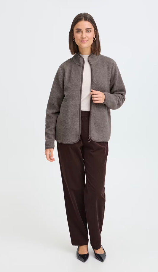 Fransa Tenya Jacket - Driftwood/Grey