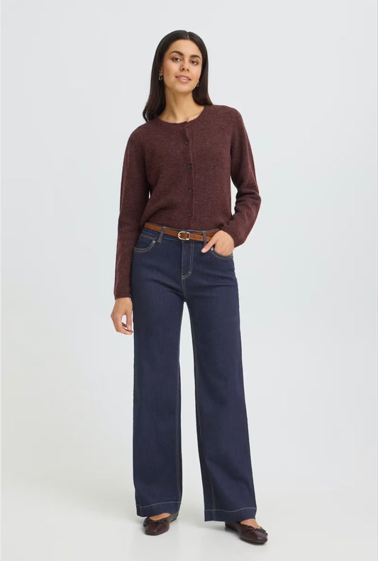 Fransa Chicago Hanna Jeans - Unwashed Blue Denim