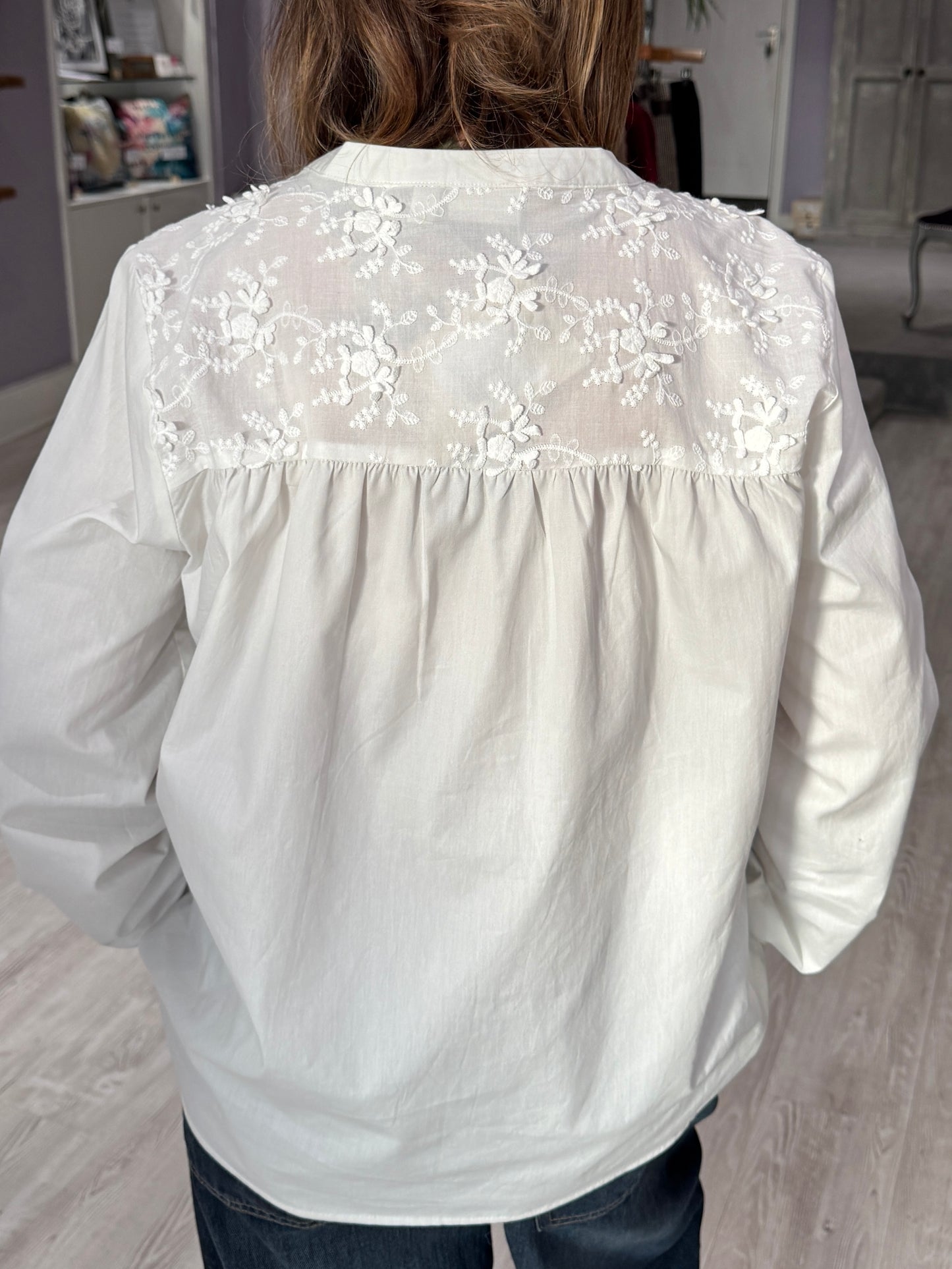 Fransa Obbie Shirt 1 - Blanc de Blanc