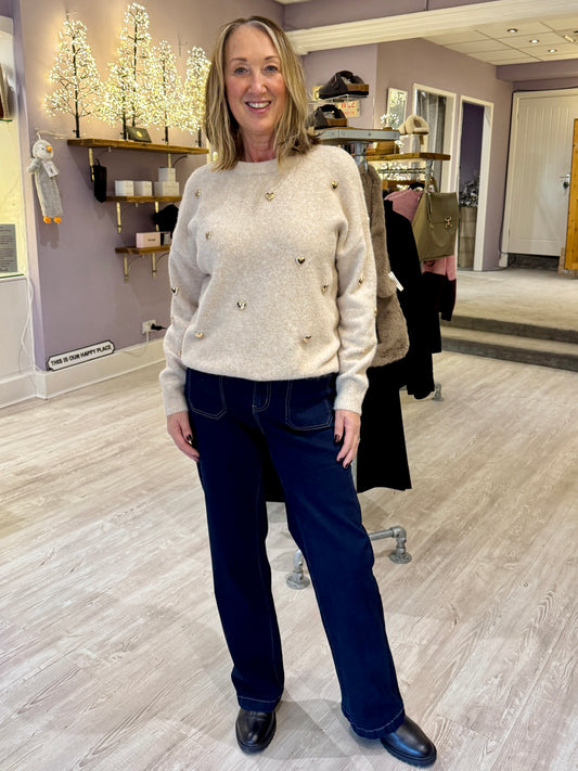 Yana Gold Heart Jumper