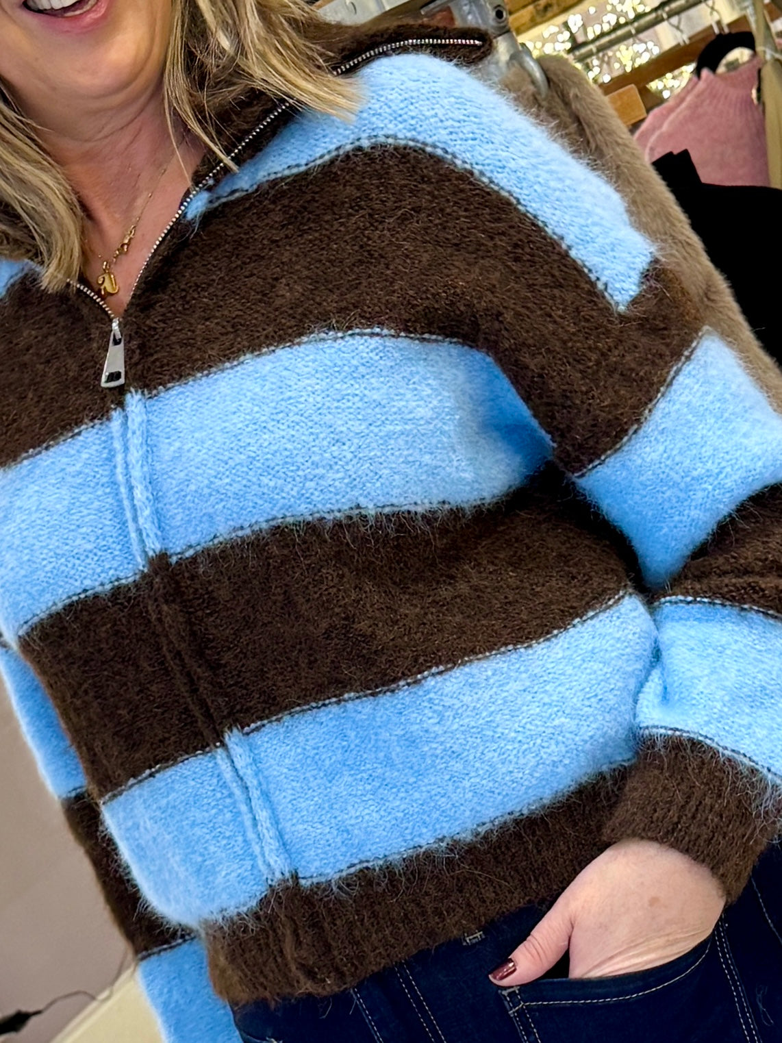 Windsor Zip Up Cardigan