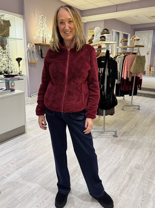 Georgie Fleece - Burgandy