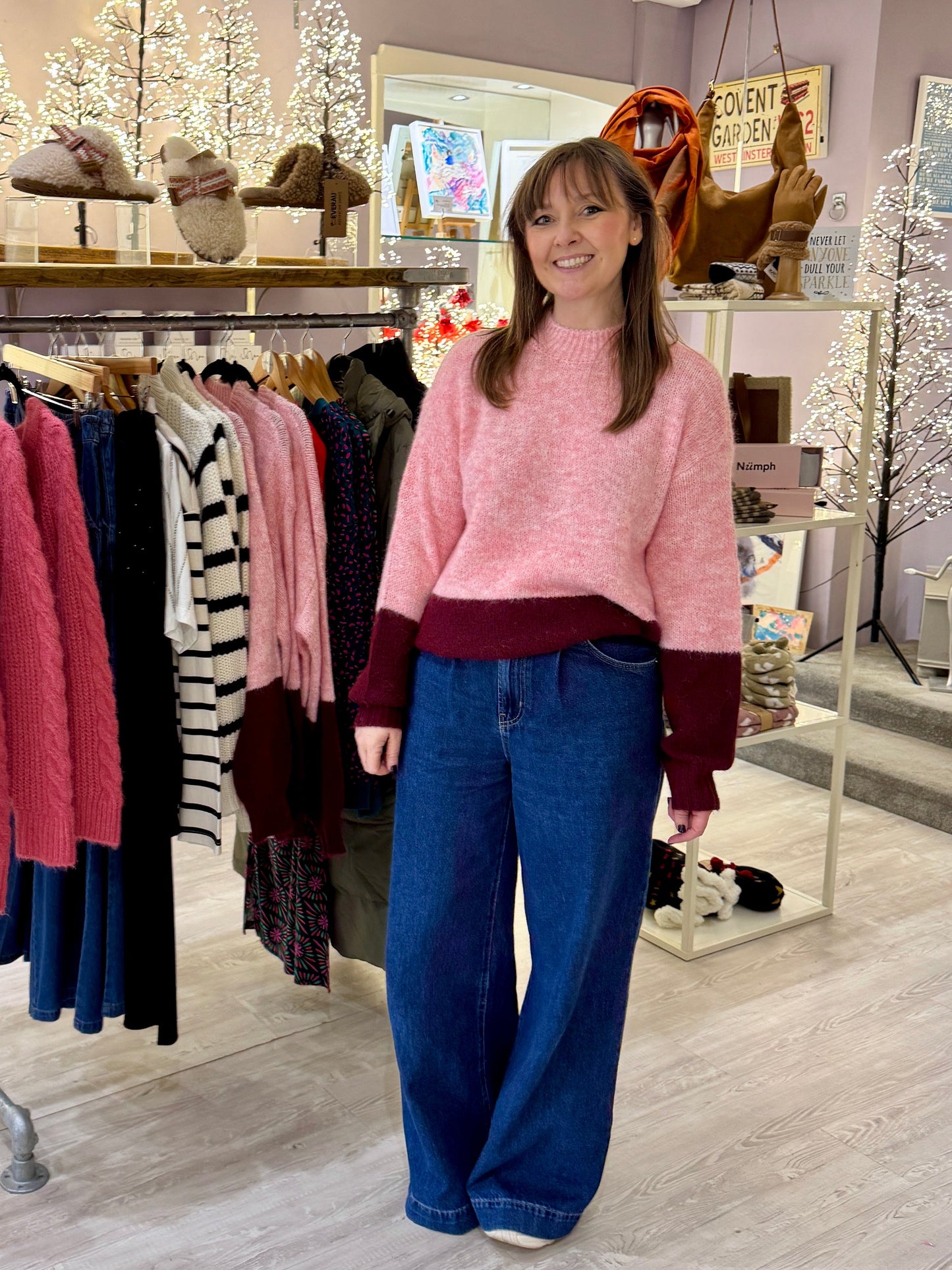 Pieces Colour Block Knit