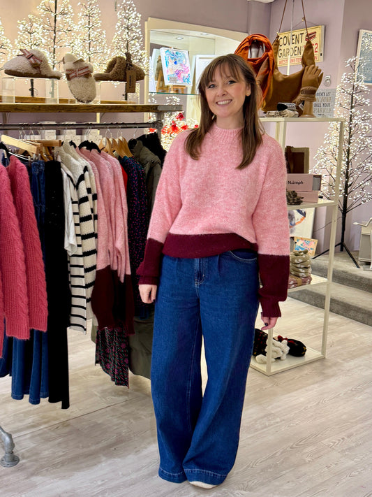 Pieces Colour Block Knit