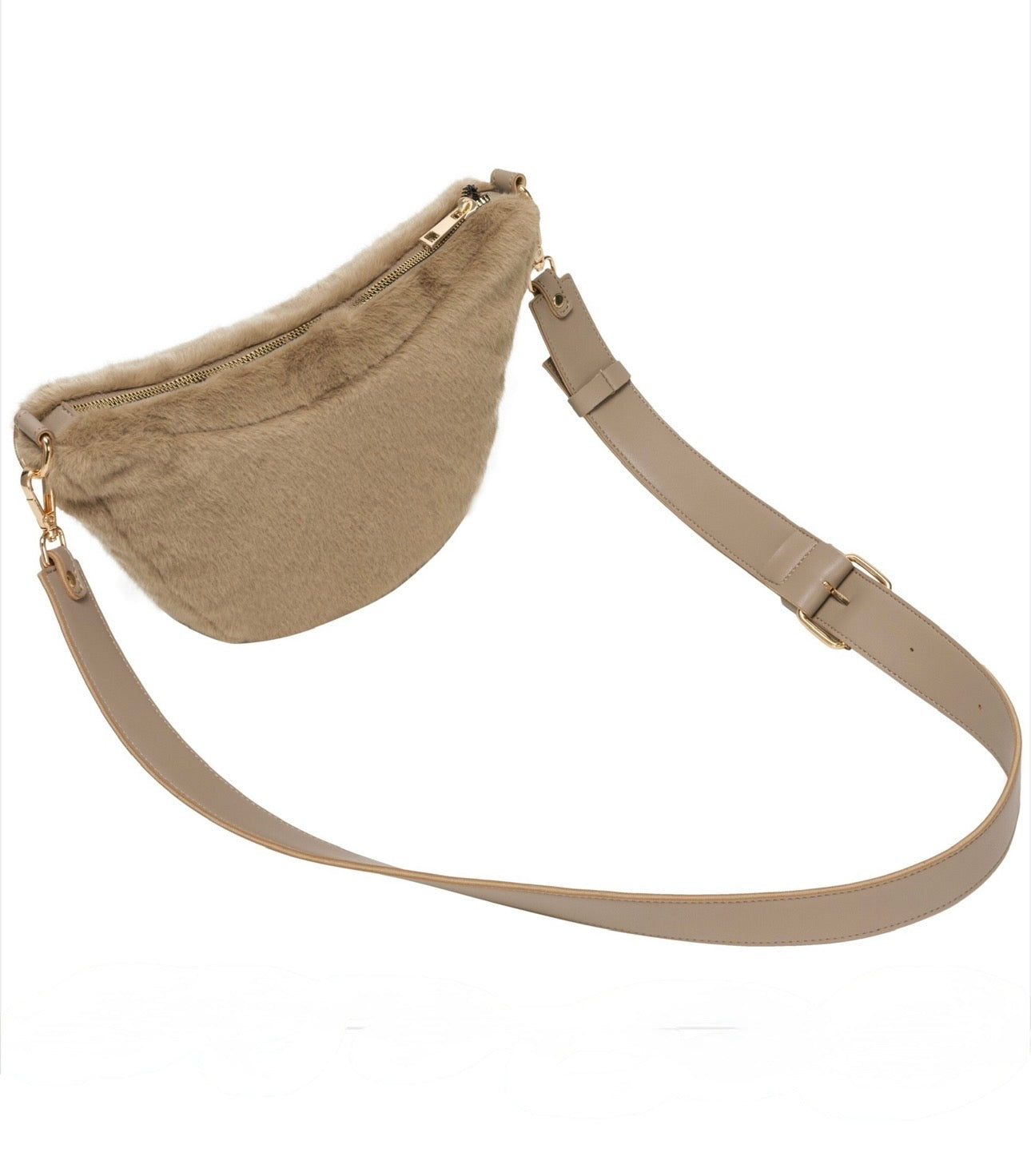 Every Other Scoop Cross Body Bag - Taupe