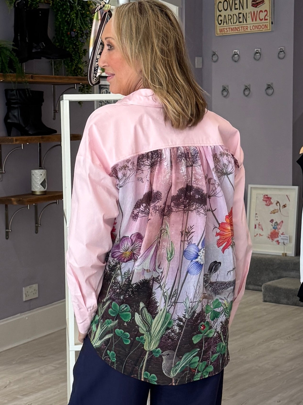 Numph Forest Shirt - Pink Lady