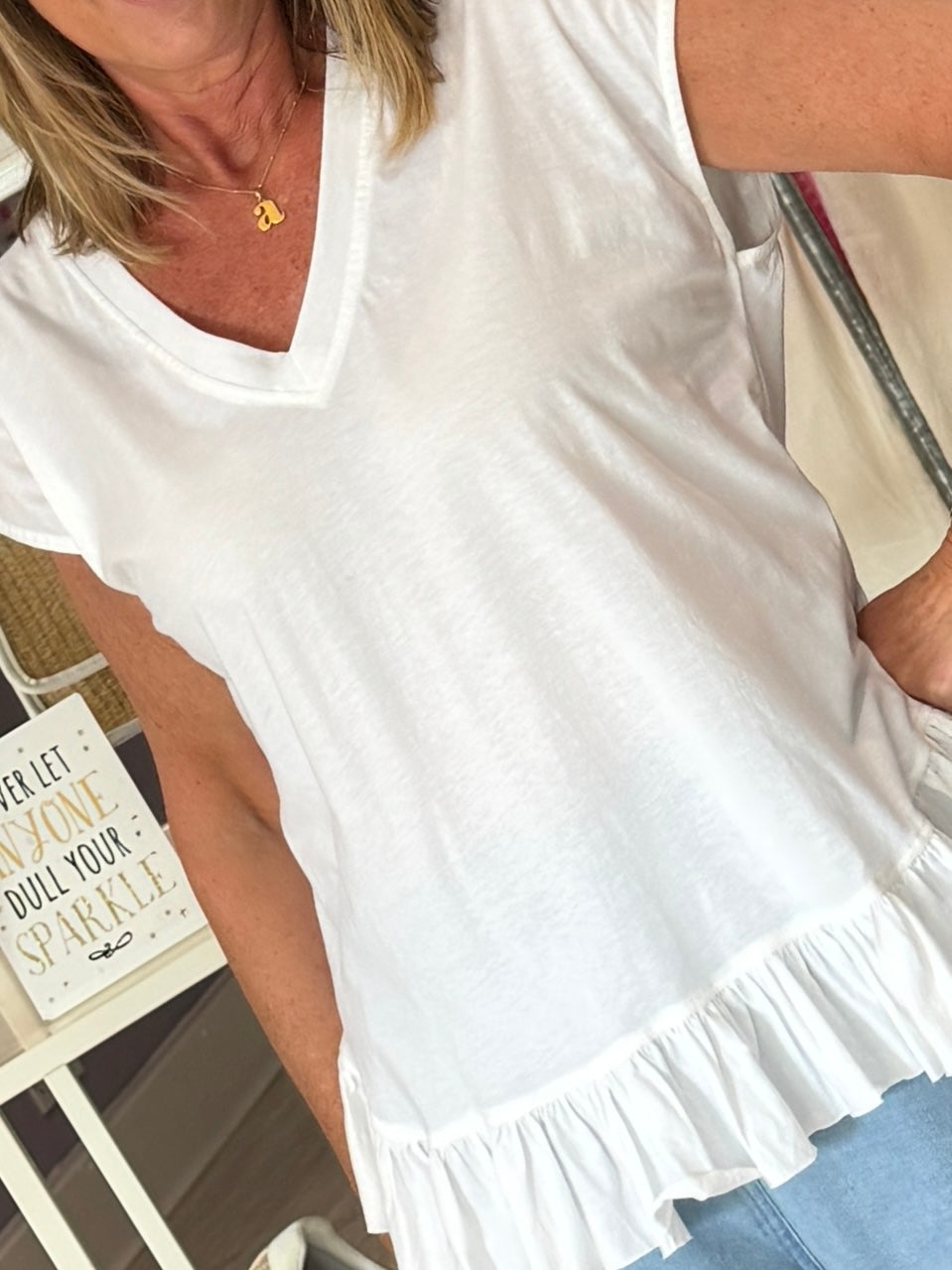 Religion Innuendo Top - White