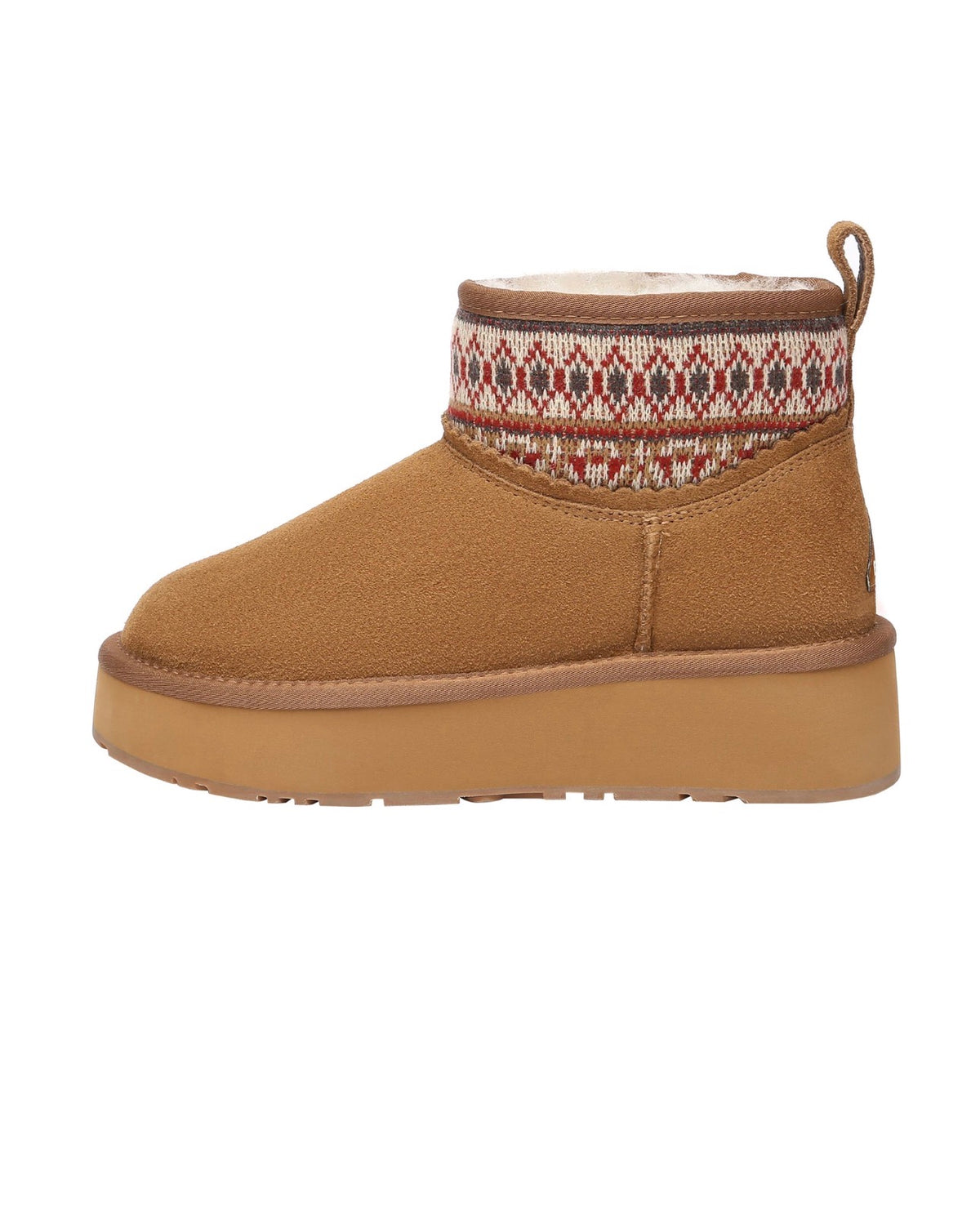 Everau Plover Ankle Platform Boots - Chestnut
