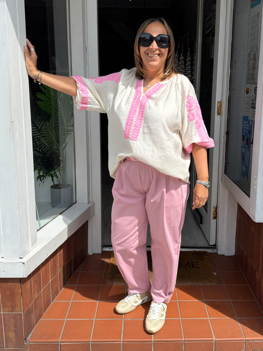 Aria Trousers - Pink