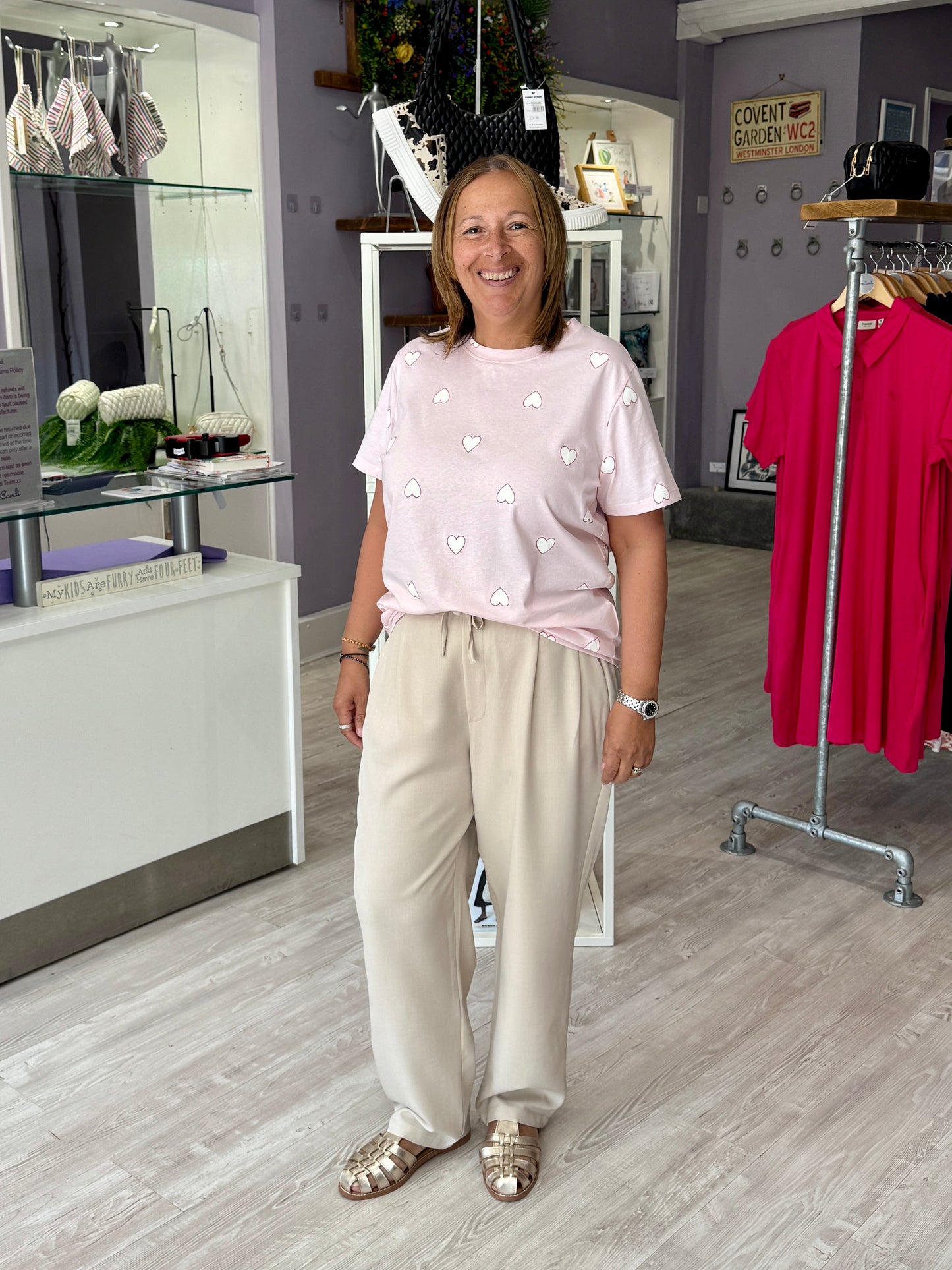 Fransa Mareena Pants - Oxford Tan Melange