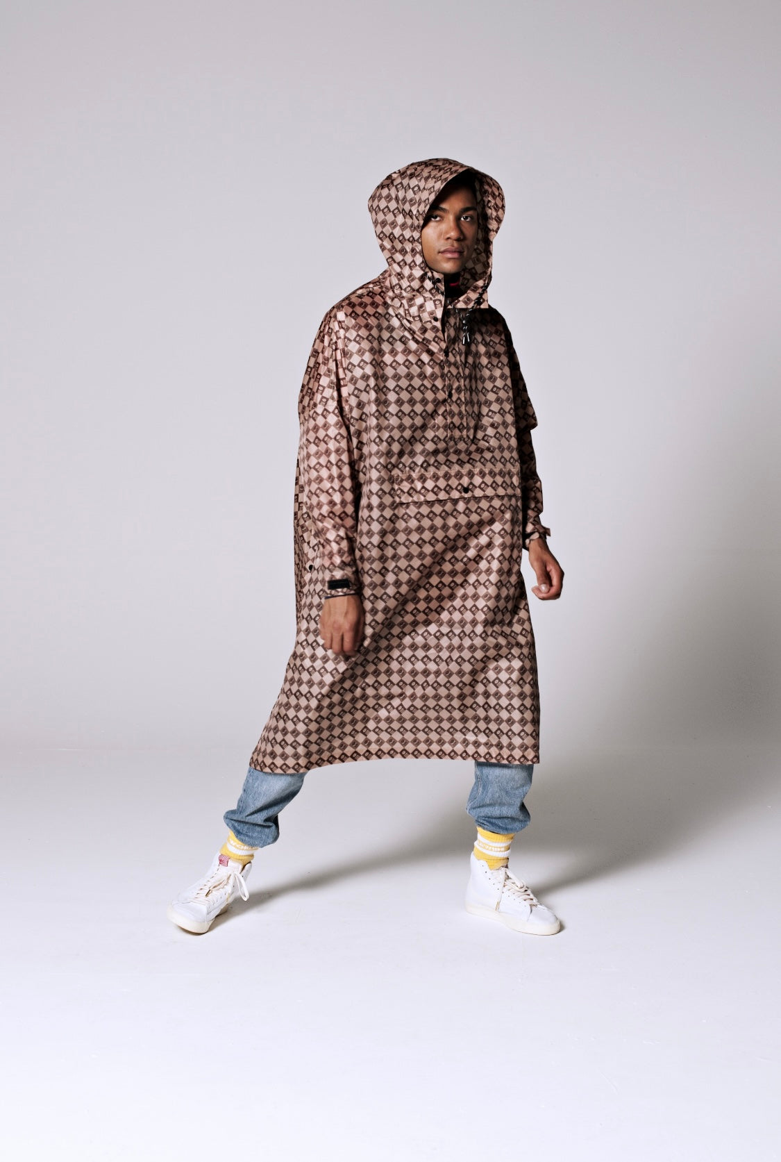 Rainkiss Poncho -  Damier