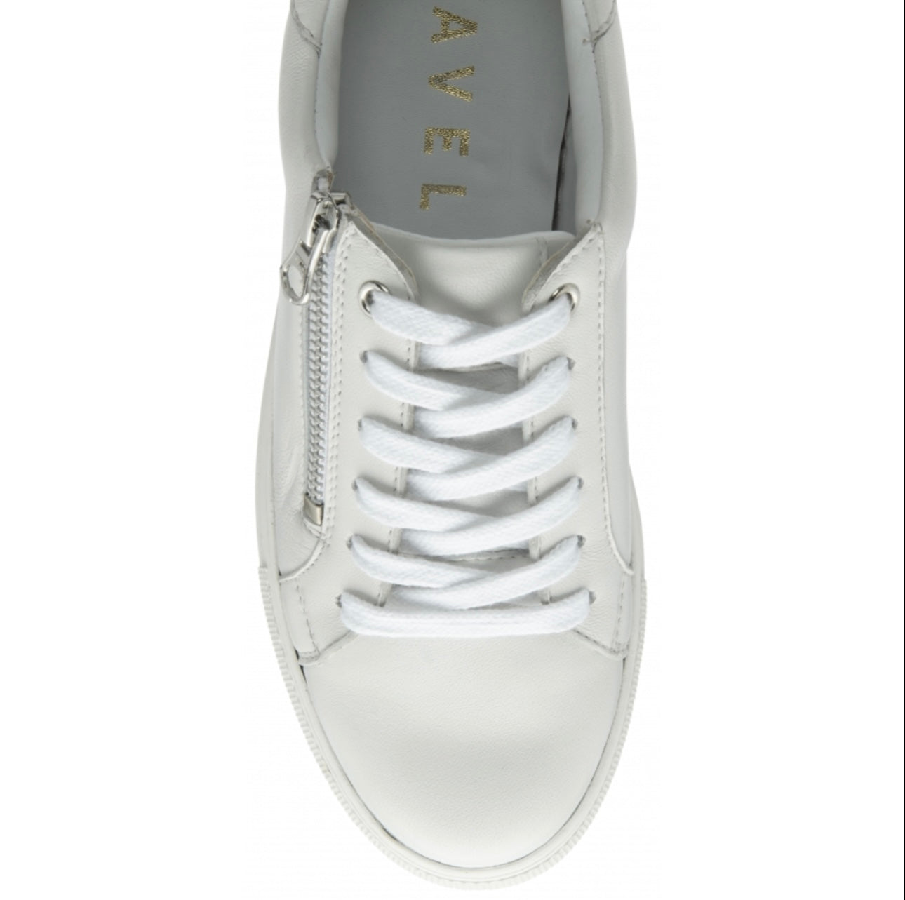 Ravel White Leather Gage Trainers