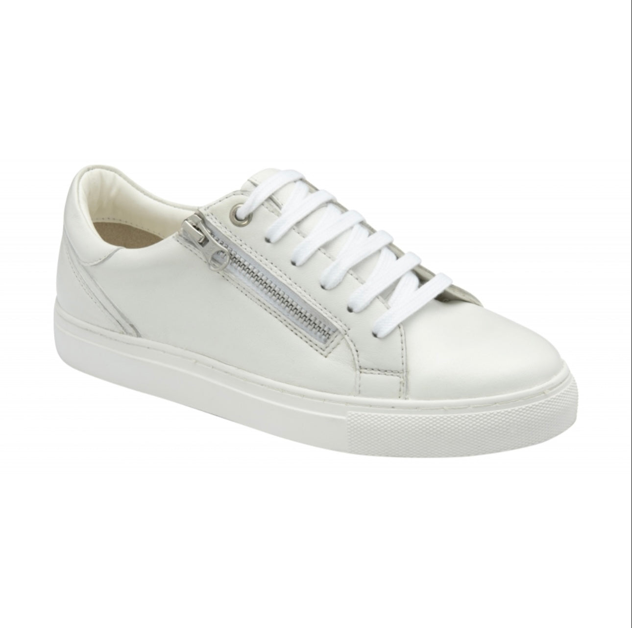 Ravel White Leather Gage Trainers