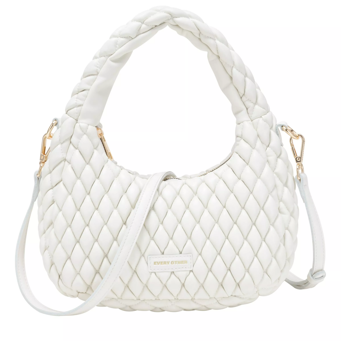 Every Other Mini Quilted  Grab Bag - White