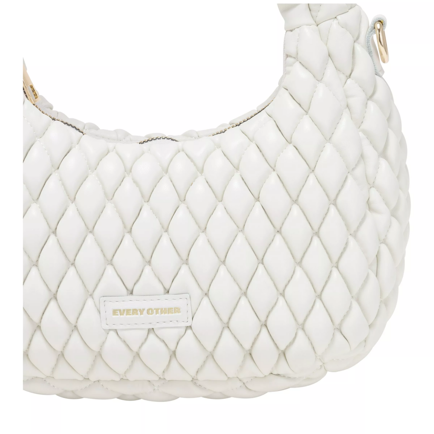 Every Other Mini Quilted  Grab Bag - White