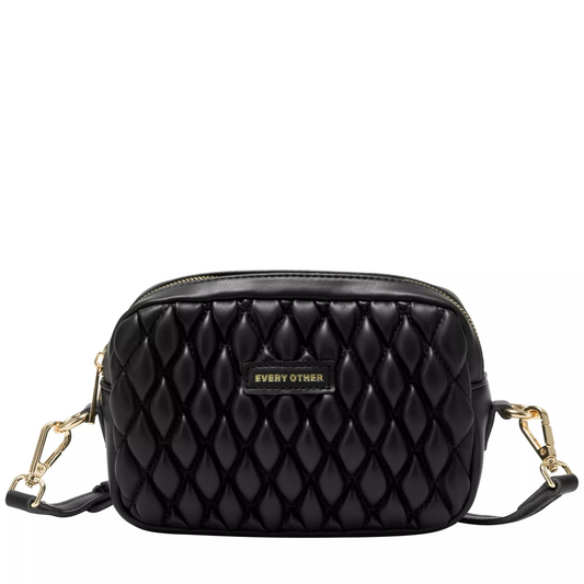 Every Other Quilted Camera Bag - Black