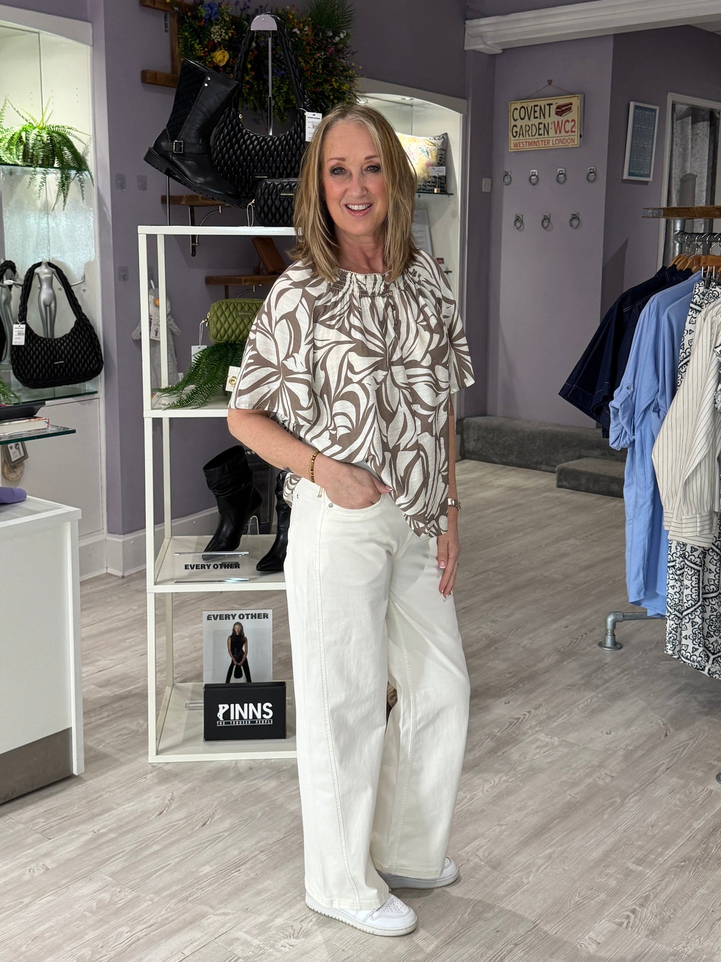 Fransa Twill Hanna Jeans - Whisper White