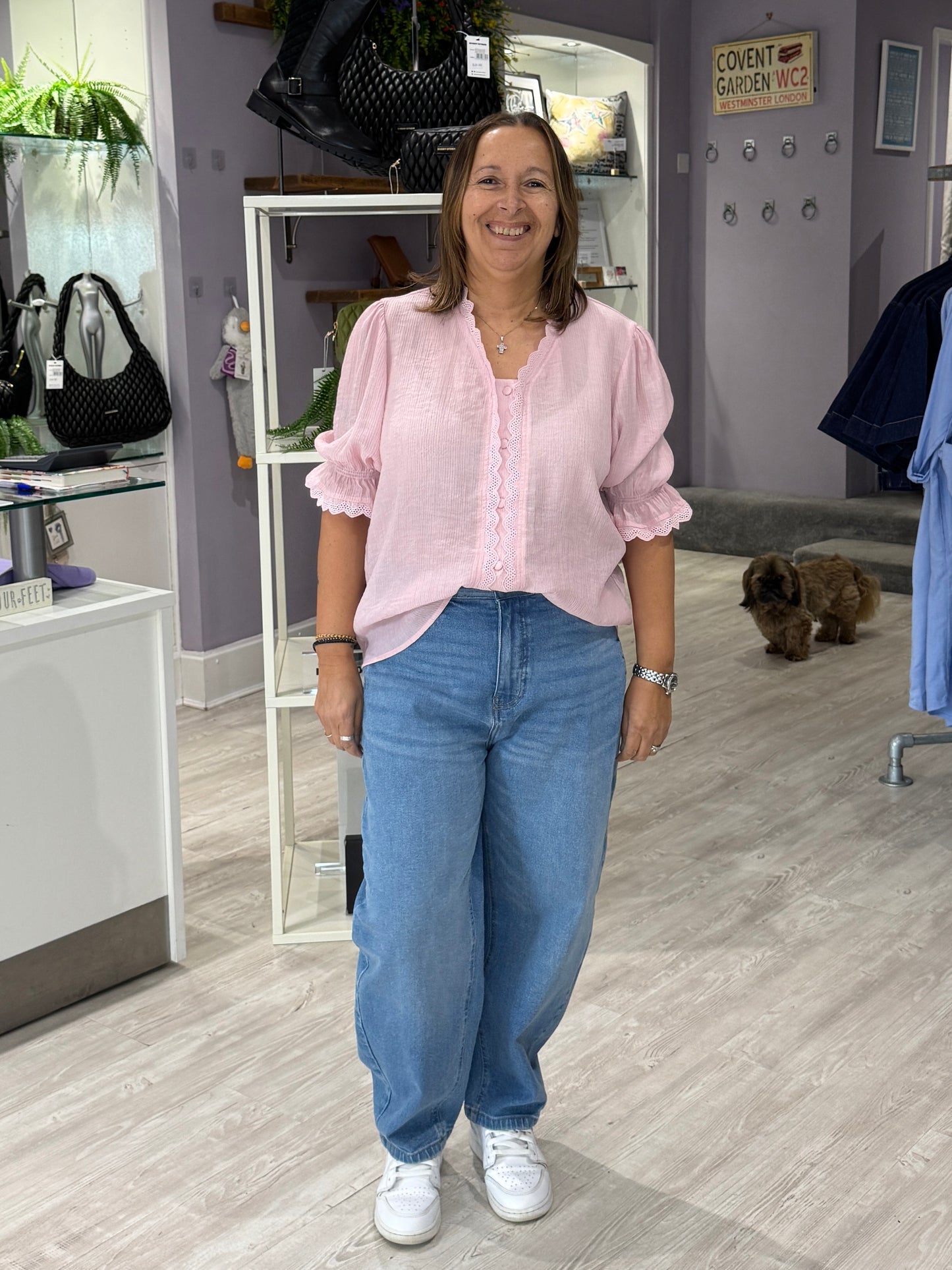 Saint Tropez Kristel Shirt - Chalk Pink