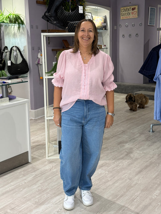 Saint Tropez Kristel Shirt - Chalk Pink