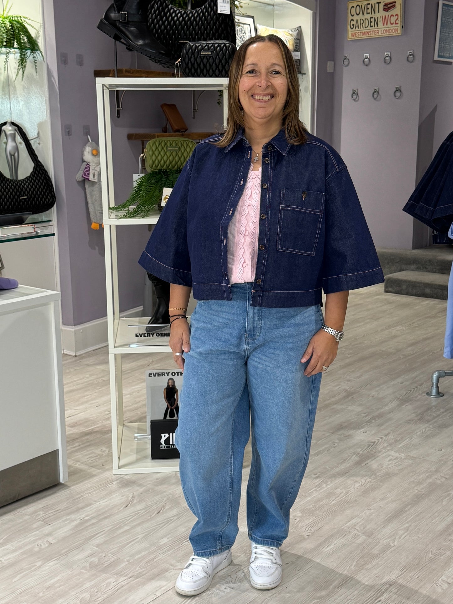 Saint Tropez Posey Shacket - Dark Blue Denim