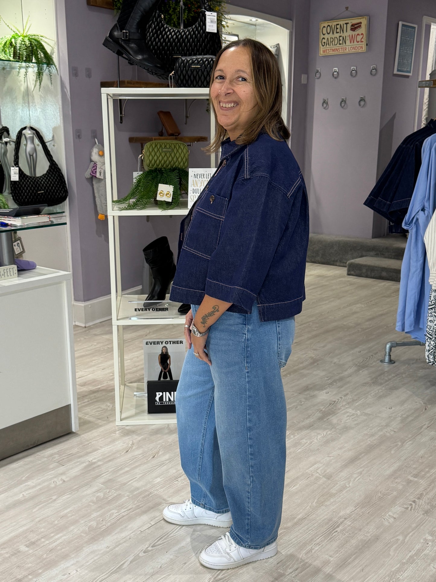 Saint Tropez Posey Shacket - Dark Blue Denim