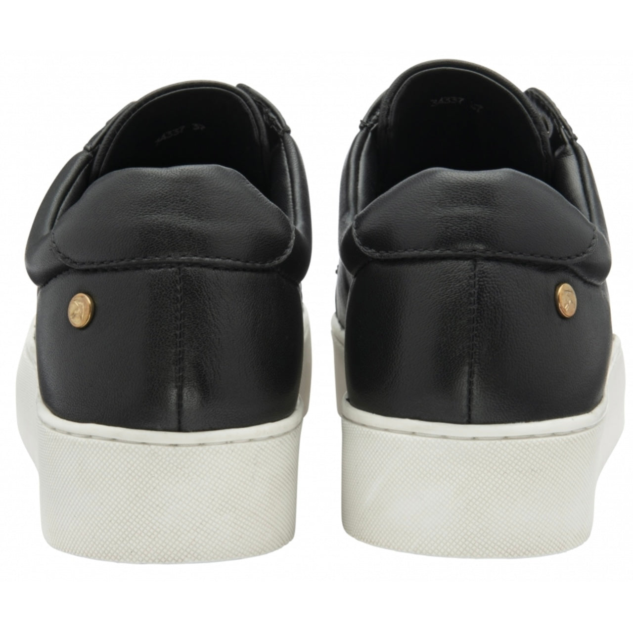 Ravel Black Leather Lowther Trainers