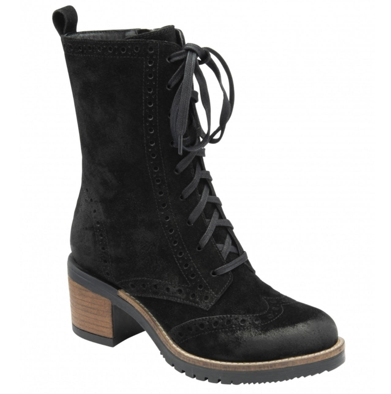 Ravel Black Suede Yarrow Flat Ankle Boots