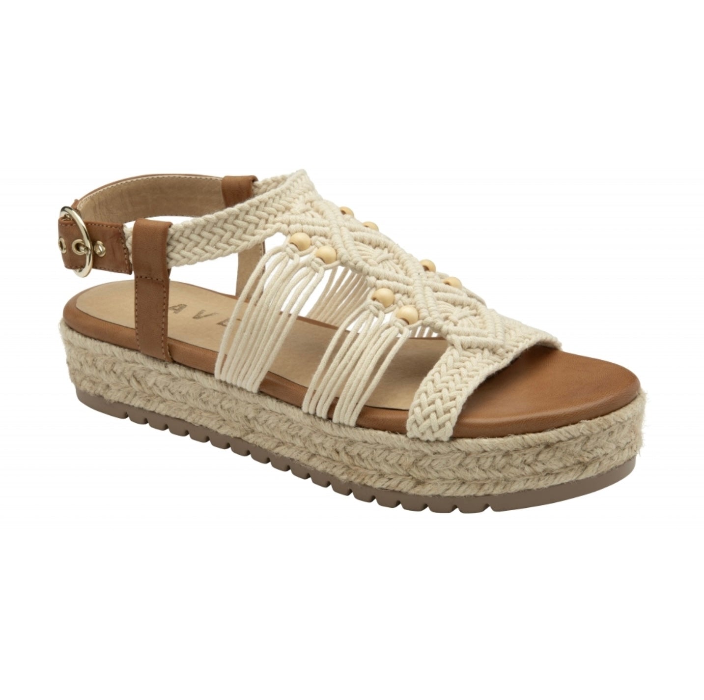 Ravel Tan Textile Medway Flatform Sandals