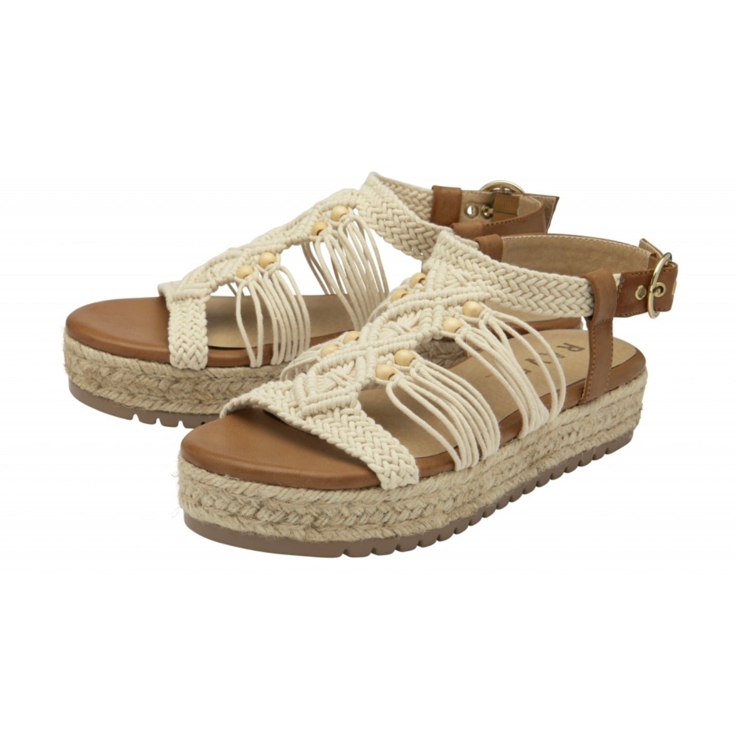 Ravel Tan Textile Medway Flatform Sandals