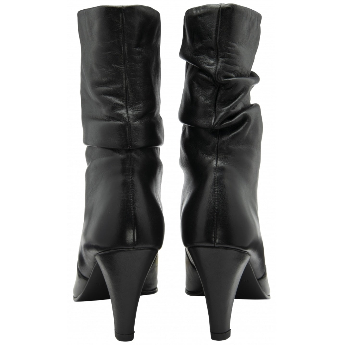Ravel Black Leather Gatton Stiletto-Heel Ankle Boots