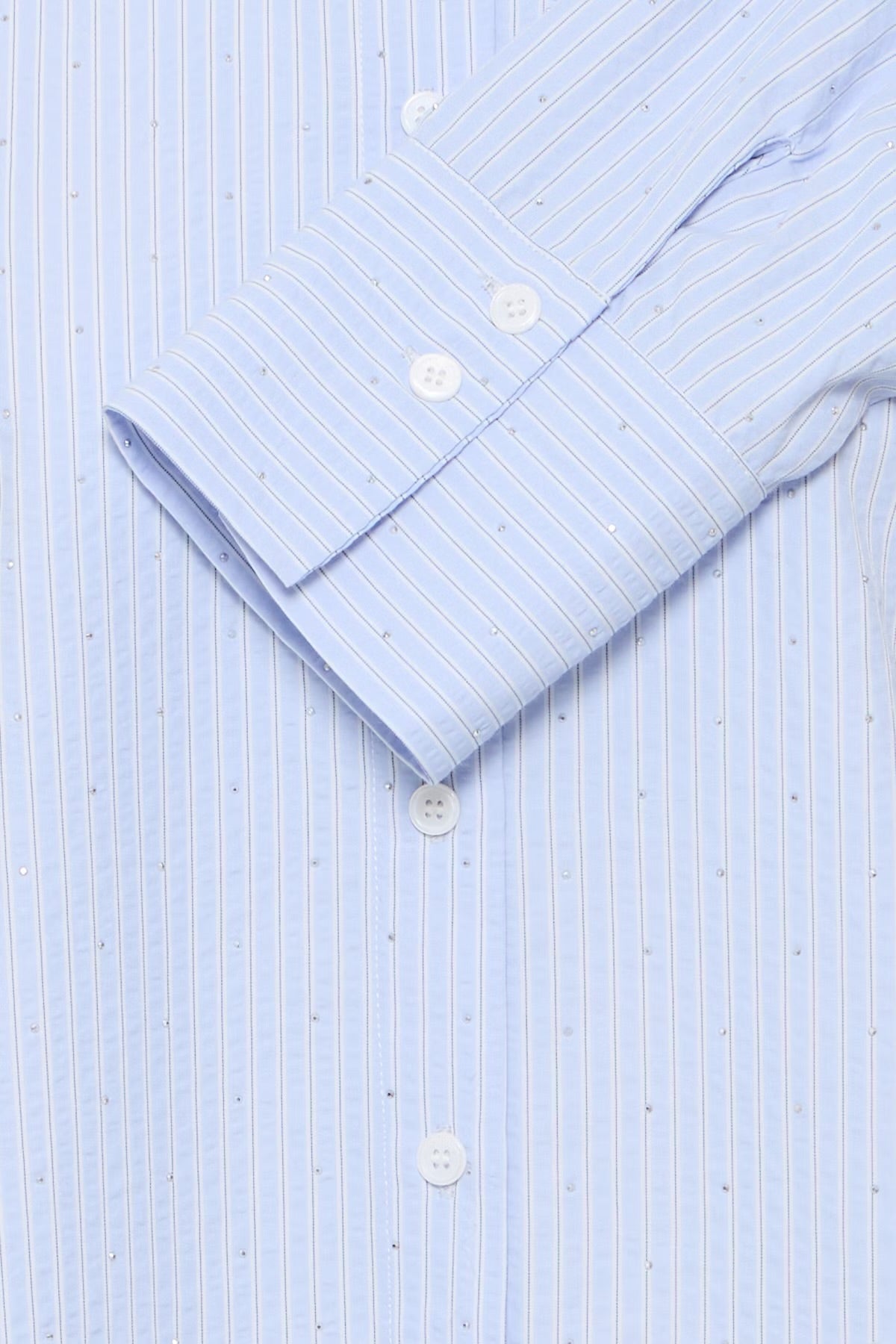 Fransa Rina Shirt - Heather Blue Stripe