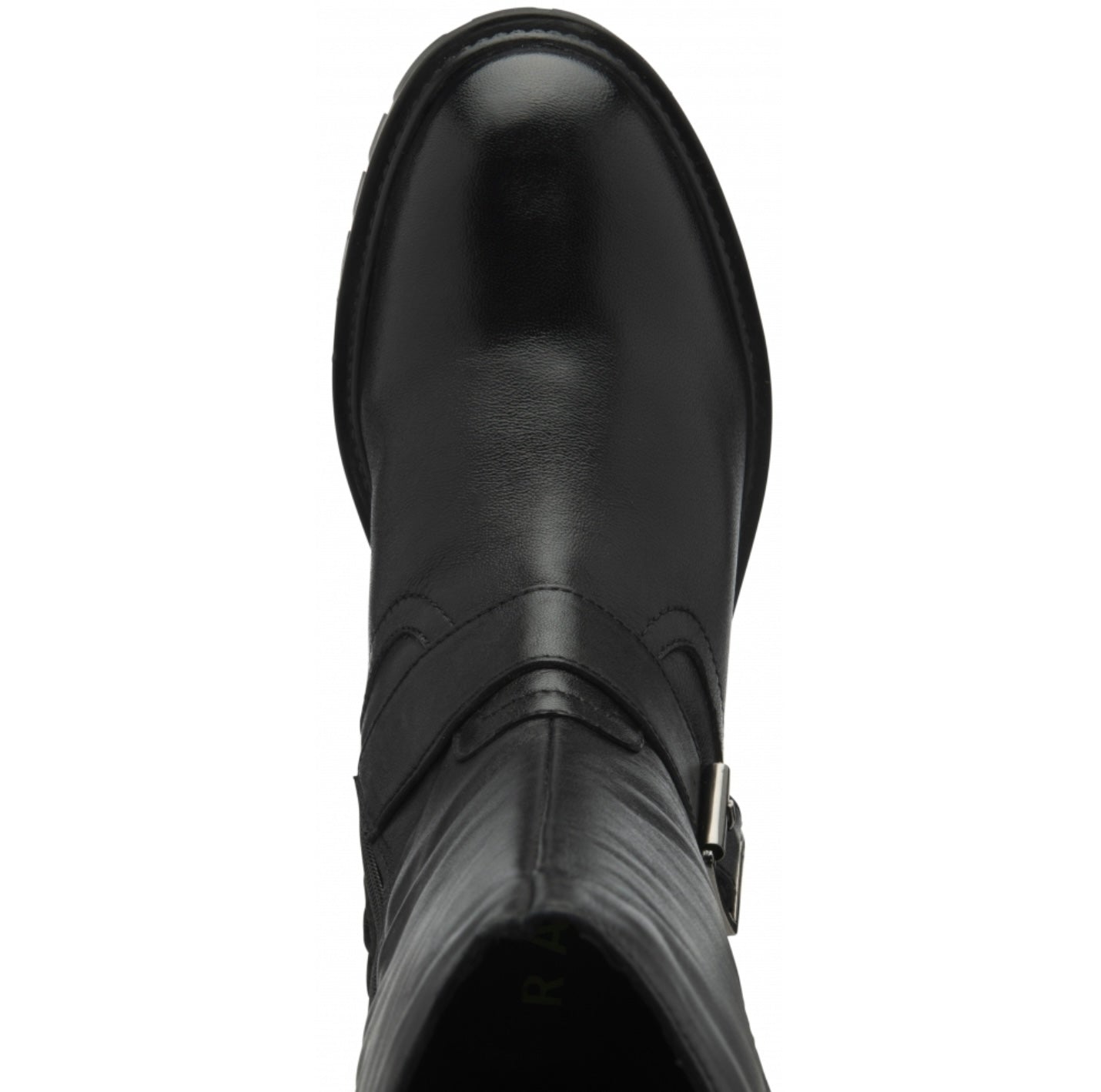 Ravel Black Leather Forbes Mid-Calf Boots