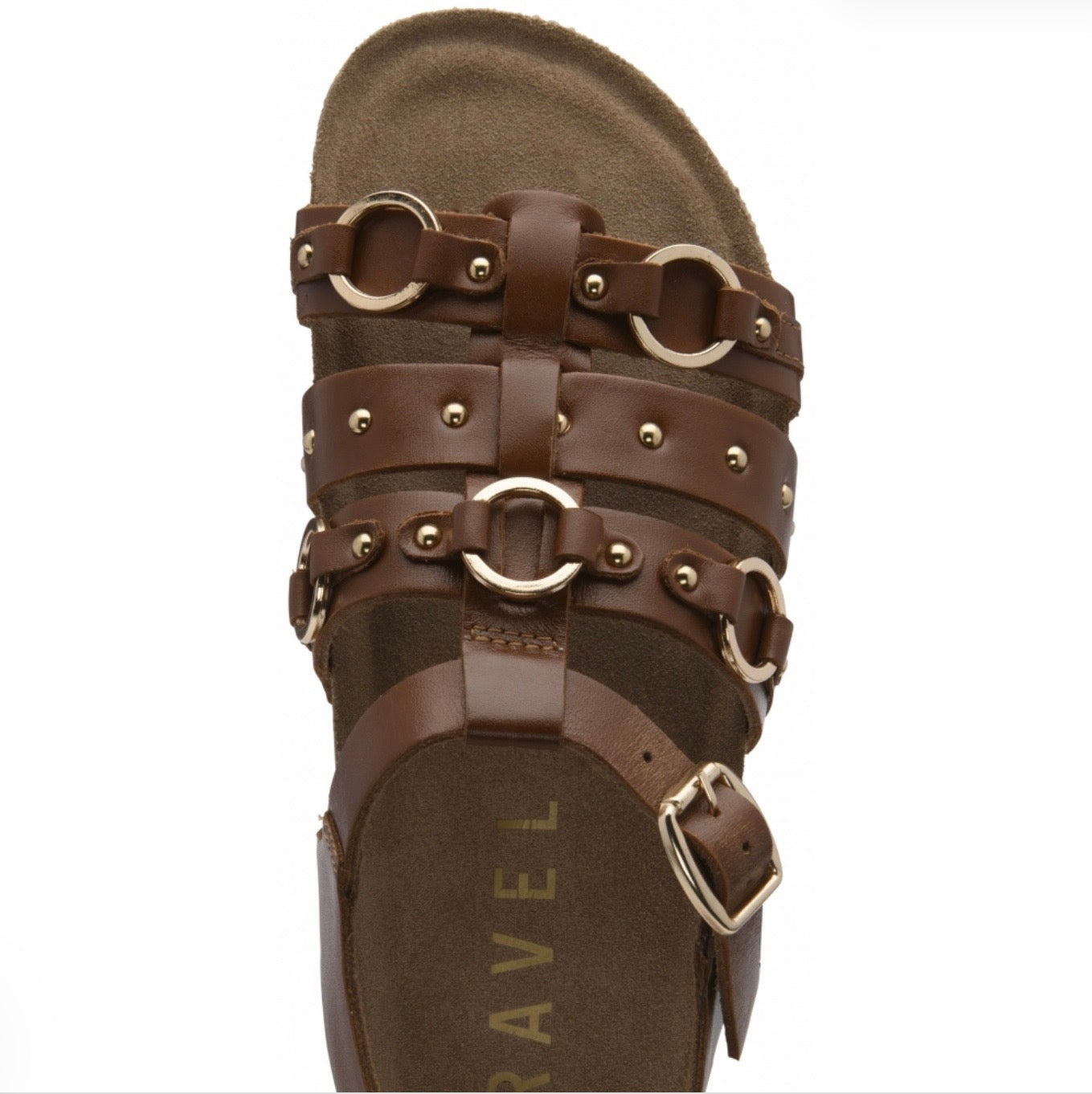 Ravel Tan Burnish Leather Bolam Gladiator Sandals