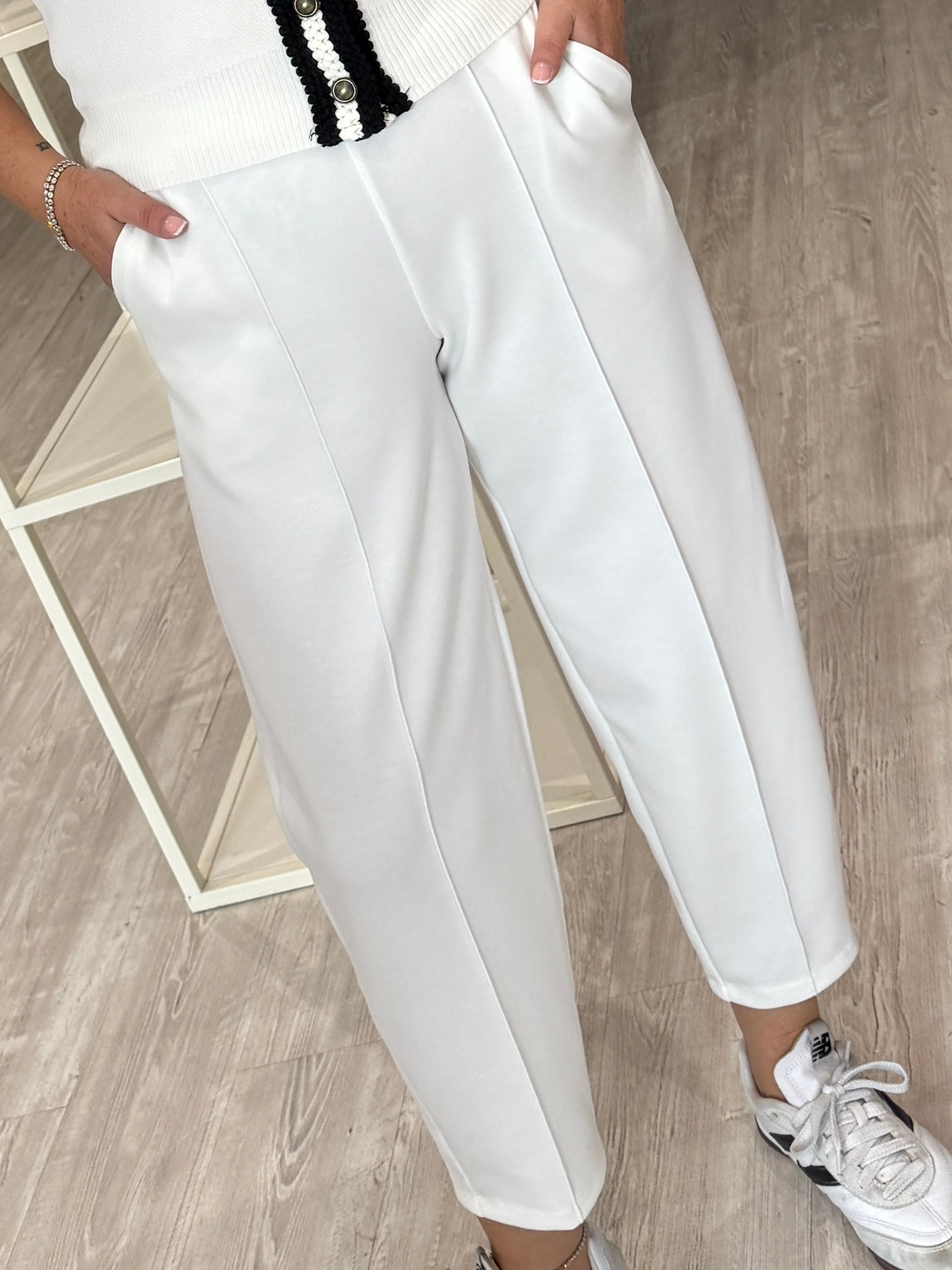 White Joggers