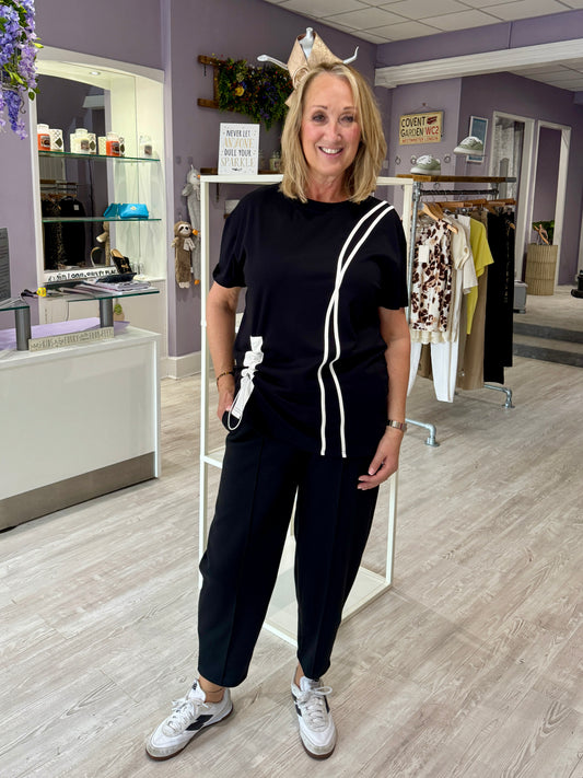 Womens black t-shirt