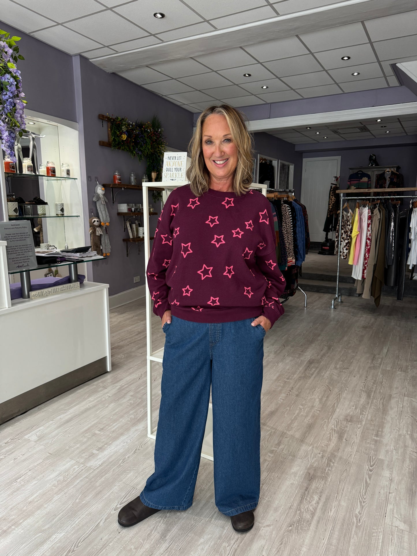 Sugarhill Brighton Immy Trousers - Deep Blue Denim