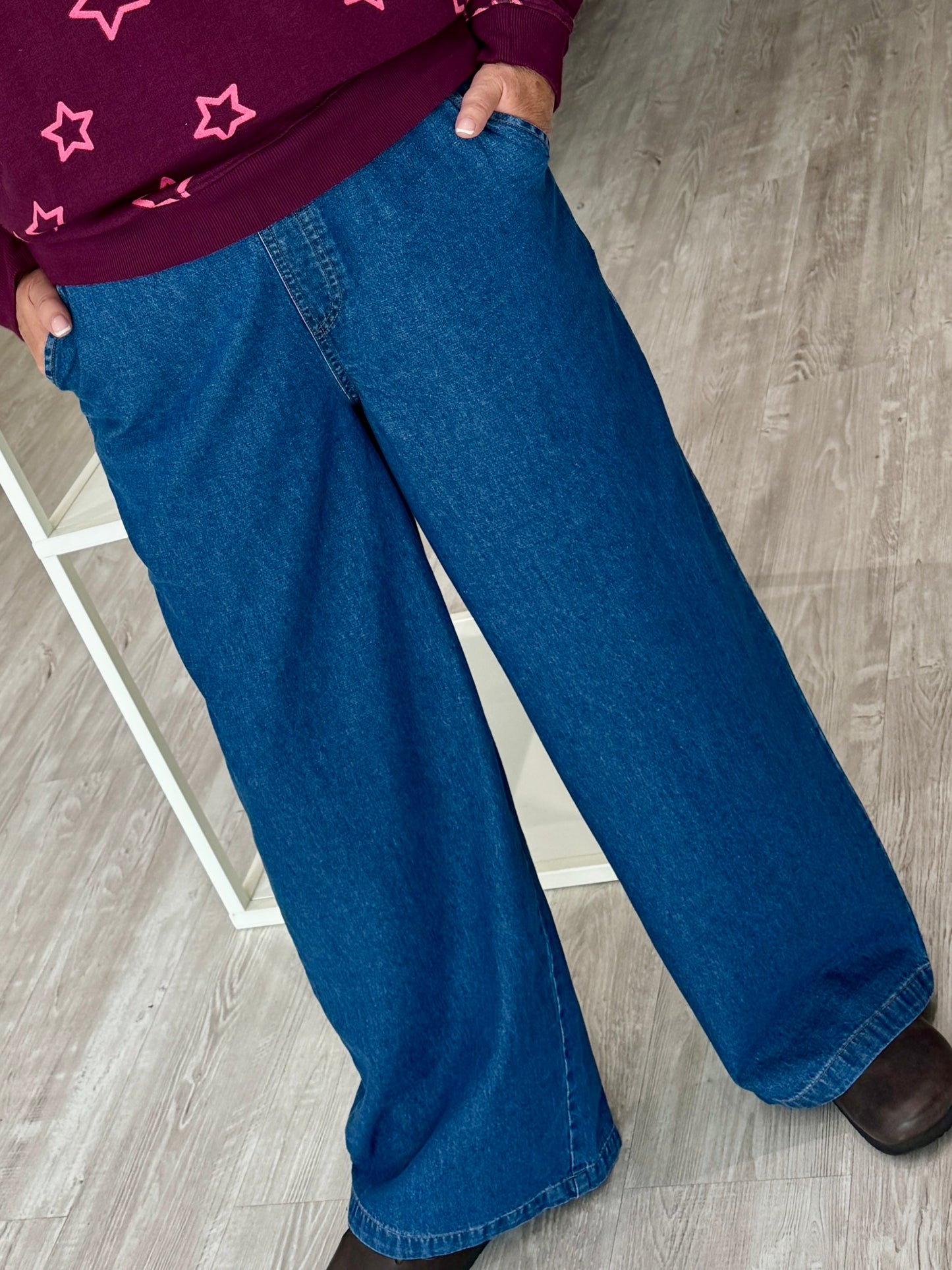 Sugarhill Brighton Immy Trousers - Deep Blue Denim