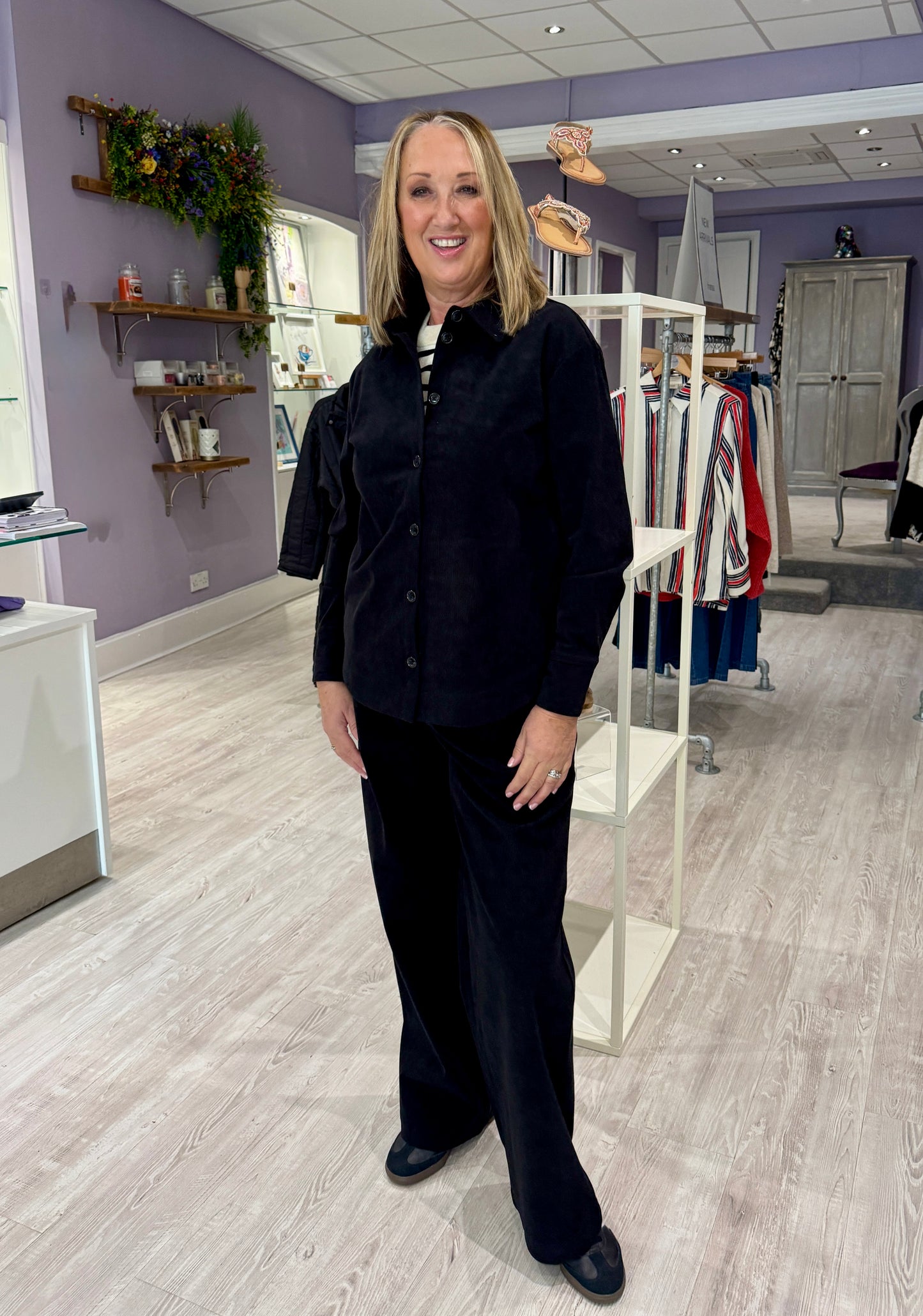 Saint Tropez Magnille Cord Shirt - Black