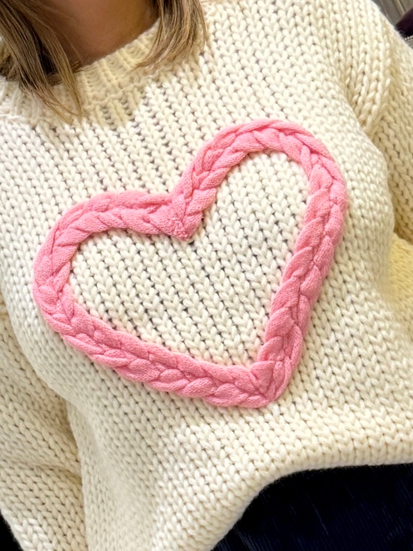 Ladies Heart Jumper