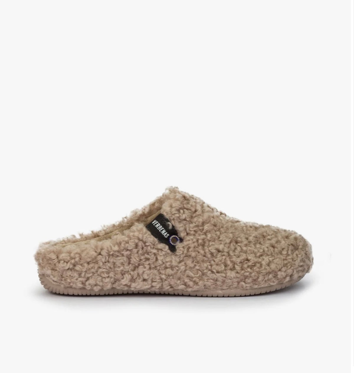 Verbenas York Curly Slippers - Camel