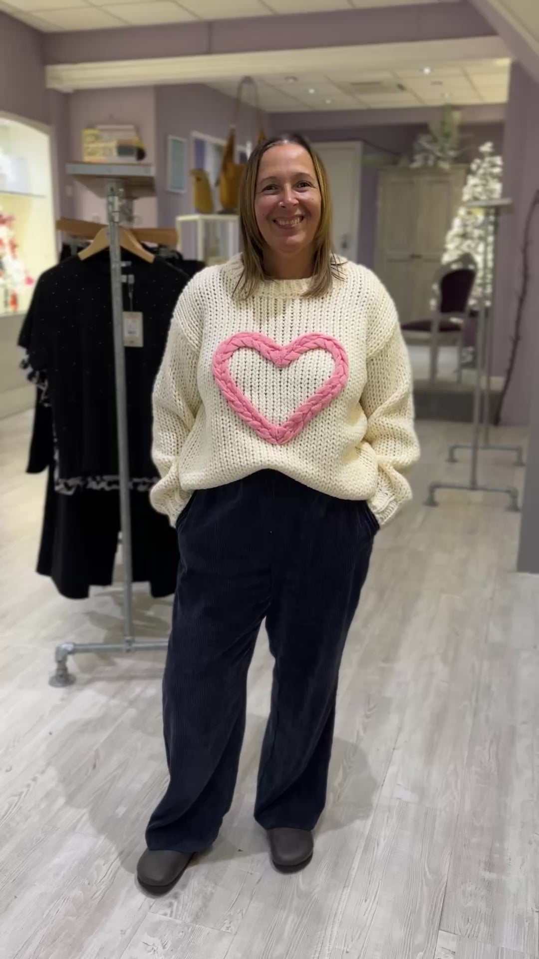 Ladies Heart Jumper